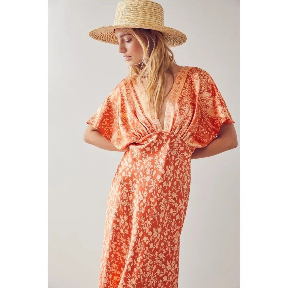 Free People Beatrice Printed Maxi Dress